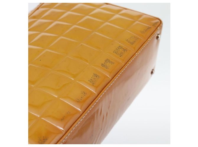 CHANEL Choco Bar Line Shoulder Bag Piel Charlatan Marrón Plata CC Auth mr2768 Castaño - vista 8