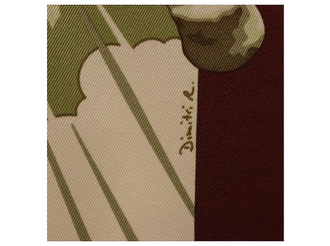 Hermès HERMES Carré 70 Sciarpa "QUAND SOUDAIN" Seta Rossa Auth 190192M Rosso - vista 11
