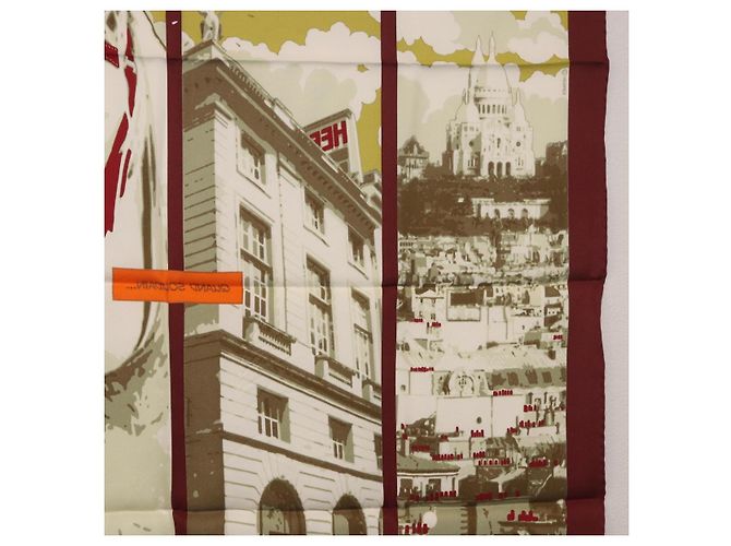 Hermès HERMES Carré 70 Sciarpa "QUAND SOUDAIN" Seta Rossa Auth 190192M Rosso - vista 19