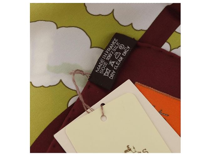 Hermès HERMES Carré 70 Sciarpa "QUAND SOUDAIN" Seta Rossa Auth 190192M Rosso - vista 24