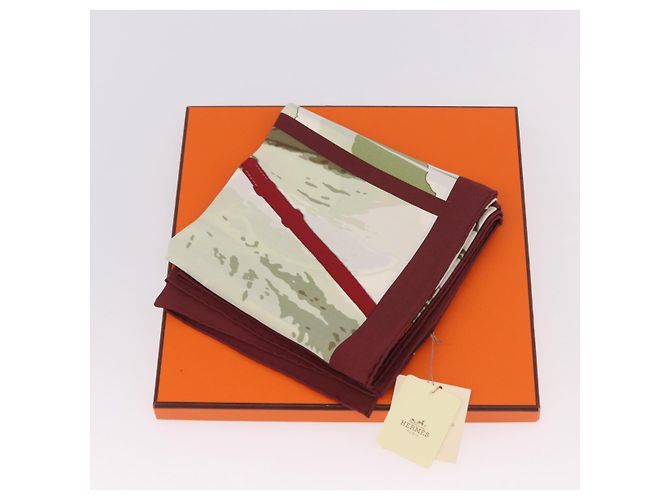 Hermès HERMES Carré 70 Sciarpa "QUAND SOUDAIN" Seta Rossa Auth 190192M Rosso - vista 25