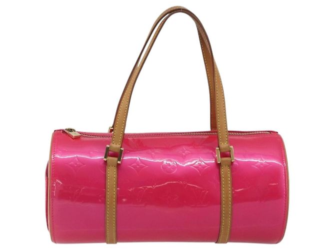 LOUIS VUITTON Monogram Vernis Bedford Bag Fuchsia Pink M91255 LV Auth 190057A Rosa Fuschia - vista 13