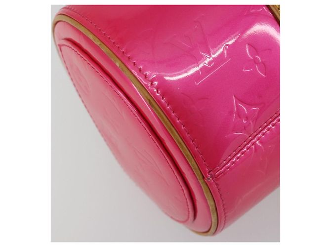 LOUIS VUITTON Monogram Vernis Bedford Bag Fuchsia Pink M91255 LV Auth 190057A Rosa Fuschia - vista 14