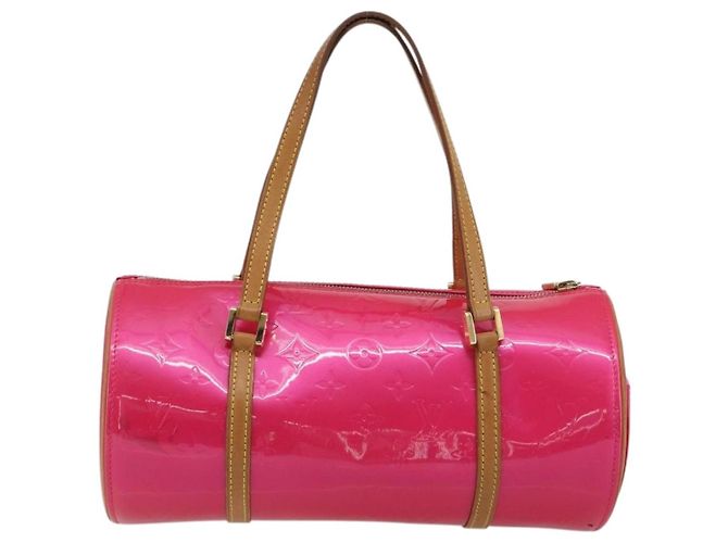 LOUIS VUITTON Monogram Vernis Bedford Bag Fuchsia Pink M91255 LV Auth 190057A Rosa Fuschia - vista 2