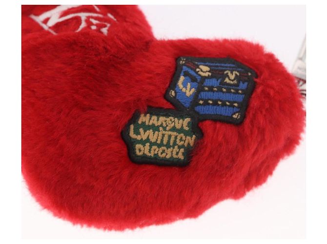 LOUIS VUITTON Charm per borsa Monogram LV Lucky Heart Rosso Argento M03171 Auth 191543SM Monogramma - vista 4
