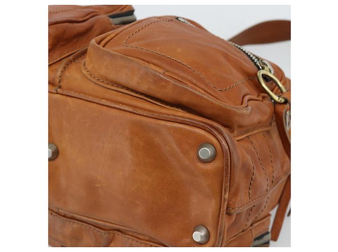 Chloé Borsa a Spalla Chloe Betty in Pelle Marrone Oro Argento Auth fm5404A D'oro - vista 10