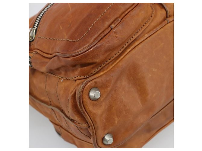 Chloé Borsa a Spalla Chloe Betty in Pelle Marrone Oro Argento Auth fm5404A D'oro - vista 11