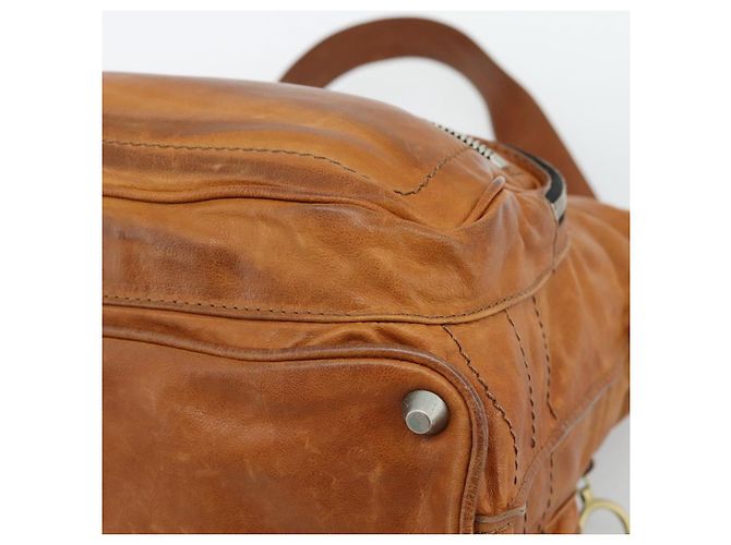 Chloé Borsa a Spalla Chloe Betty in Pelle Marrone Oro Argento Auth fm5404A D'oro - vista 12