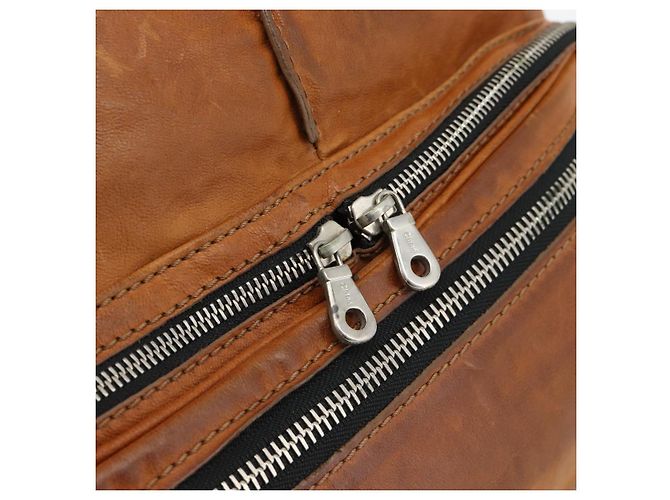 Chloé Borsa a Spalla Chloe Betty in Pelle Marrone Oro Argento Auth fm5404A D'oro - vista 14