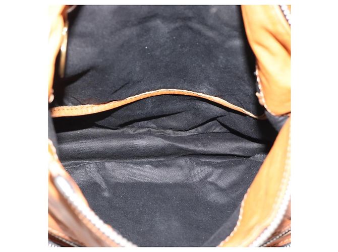 Chloé Borsa a Spalla Chloe Betty in Pelle Marrone Oro Argento Auth fm5404A D'oro - vista 18