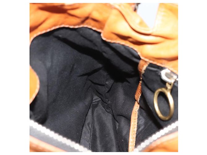 Chloé Borsa a Spalla Chloe Betty in Pelle Marrone Oro Argento Auth fm5404A D'oro - vista 20