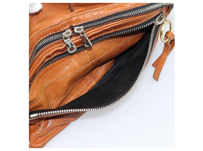 Chloé Borsa a Spalla Chloe Betty in Pelle Marrone Oro Argento Auth fm5404A D'oro - vista 26