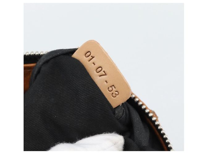 Chloé Borsa a Spalla Chloe Betty in Pelle Marrone Oro Argento Auth fm5404A D'oro - vista 27