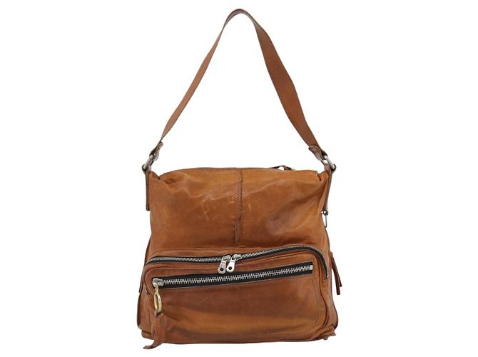 Chloé Borsa a Spalla Chloe Betty in Pelle Marrone Oro Argento Auth fm5404A D'oro - vista 3