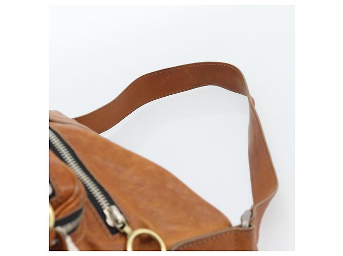 Chloé Borsa a Spalla Chloe Betty in Pelle Marrone Oro Argento Auth fm5404A D'oro - vista 8