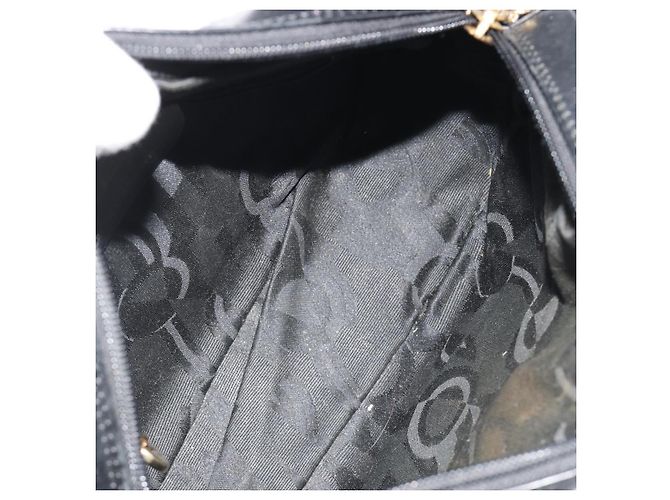 Borsa a tracolla Salvatore Ferragamo Vala in pelle nera e oro Auth gh2213 Nero D'oro - vista 11