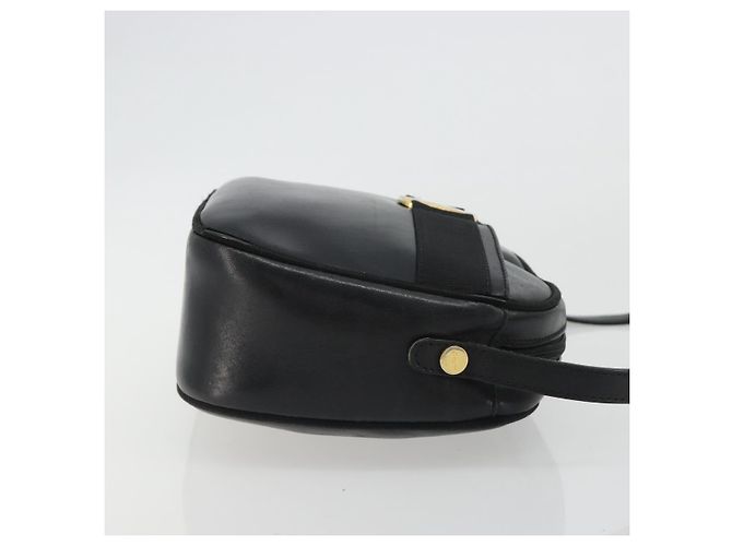 Borsa a tracolla Salvatore Ferragamo Vala in pelle nera e oro Auth gh2213 Nero D'oro - vista 3
