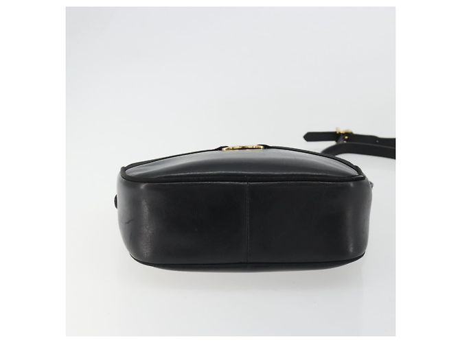 Borsa a tracolla Salvatore Ferragamo Vala in pelle nera e oro Auth gh2213 Nero D'oro - vista 5