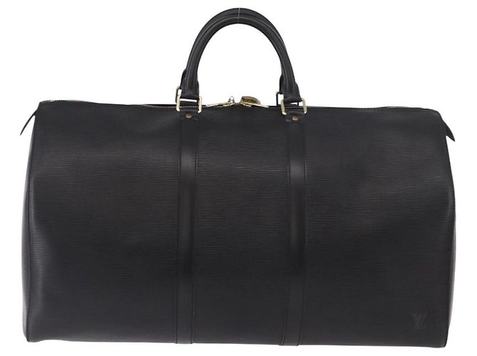 LOUIS VUITTON Epi Keepall 50 Boston Bag Black M42962 LV Auth 190102SAV Nero - vista 2