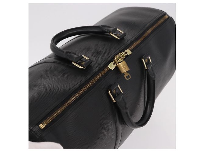 LOUIS VUITTON Epi Keepall 50 Boston Bag Black M42962 LV Auth 190102SAV Nero - vista 6