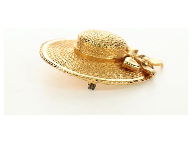 Spilla CHANEL metallo Gold CC Auth 190426M D'oro - vista 5