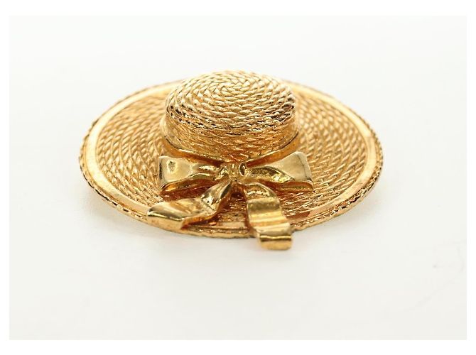 Spilla CHANEL metallo Gold CC Auth 190426M D'oro - vista 6