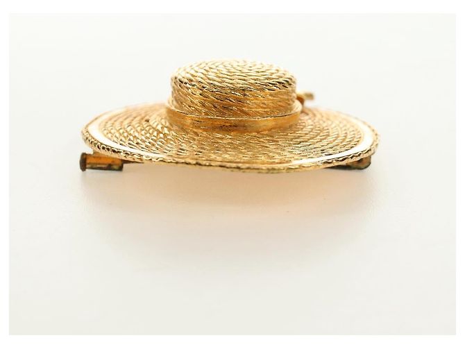 Spilla CHANEL metallo Gold CC Auth 190426M D'oro - vista 7