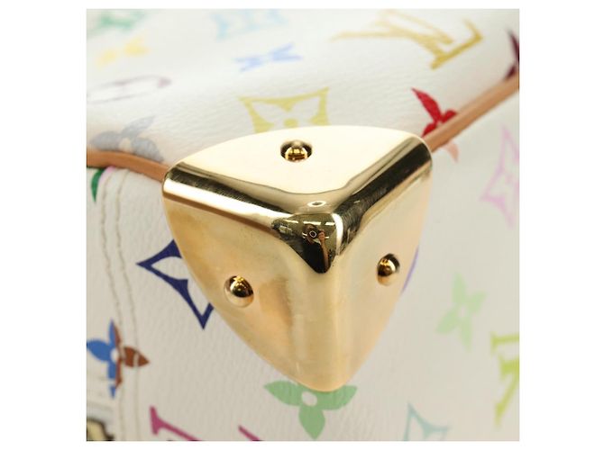 LOUIS VUITTON Borsa Monogram Multicolor Trouville Bianca M92663 Auth BA13774V Bianco - vista 14