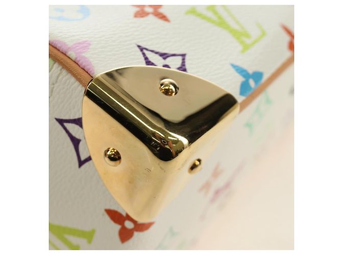 LOUIS VUITTON Borsa Monogram Multicolor Trouville Bianca M92663 Auth BA13774V Bianco - vista 16