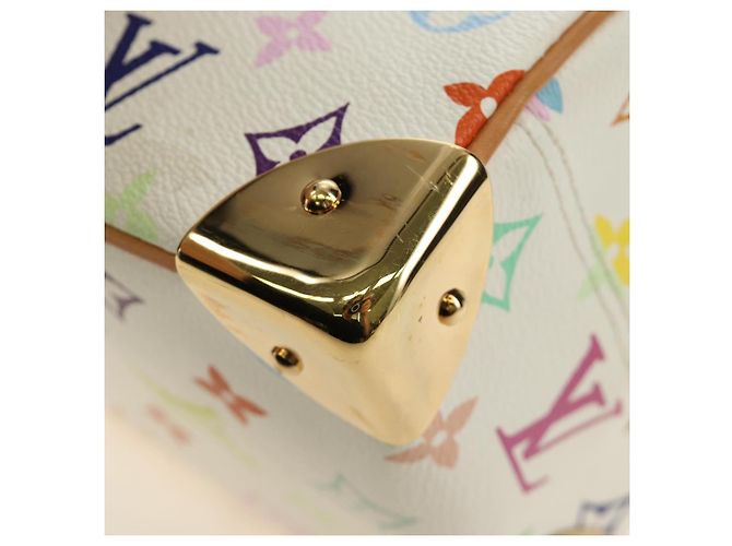 LOUIS VUITTON Borsa Monogram Multicolor Trouville Bianca M92663 Auth BA13774V Bianco - vista 17