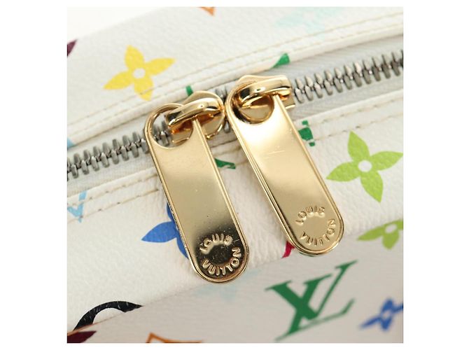 LOUIS VUITTON Borsa Monogram Multicolor Trouville Bianca M92663 Auth BA13774V Bianco - vista 19