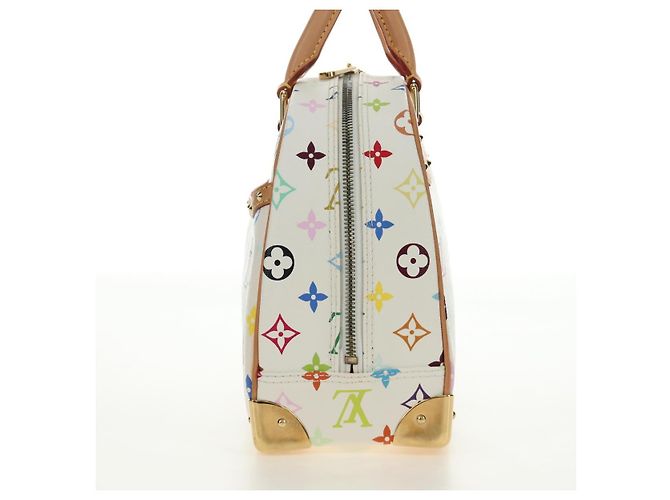 LOUIS VUITTON Borsa Monogram Multicolor Trouville Bianca M92663 Auth BA13774V Bianco - vista 3