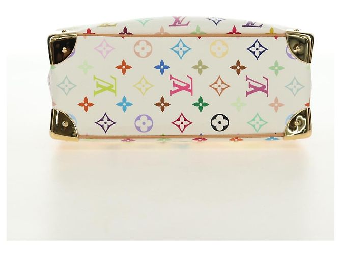 LOUIS VUITTON Borsa Monogram Multicolor Trouville Bianca M92663 Auth BA13774V Bianco - vista 5