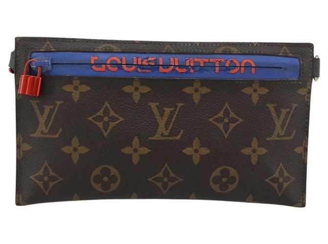 LOUIS VUITTON Pochette Monogram Ribbon M63045 LV Auth 191562 Monogramma - vista 13