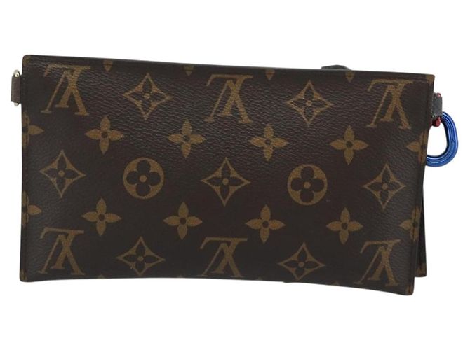 LOUIS VUITTON Pochette Monogram Ribbon M63045 LV Auth 191562 Monogramma - vista 2