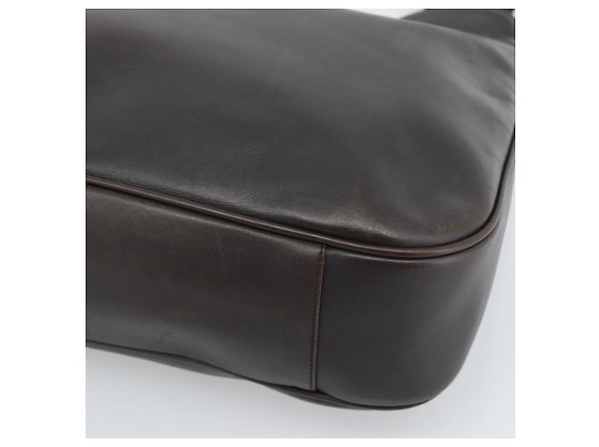 Borsa a Spalla GUCCI Bamboo in Pelle 2way Marrone Argento 0011577 Auth mr2670 - vista 12