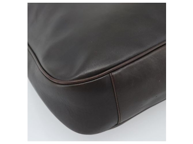 Borsa a Spalla GUCCI Bamboo in Pelle 2way Marrone Argento 0011577 Auth mr2670 - vista 13