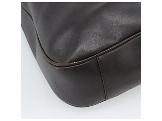 Borsa a Spalla GUCCI Bamboo in Pelle 2way Marrone Argento 0011577 Auth mr2670 - vista 15