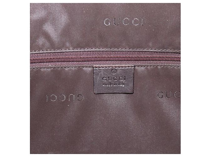 Borsa a Spalla GUCCI Bamboo in Pelle 2way Marrone Argento 0011577 Auth mr2670 - vista 16