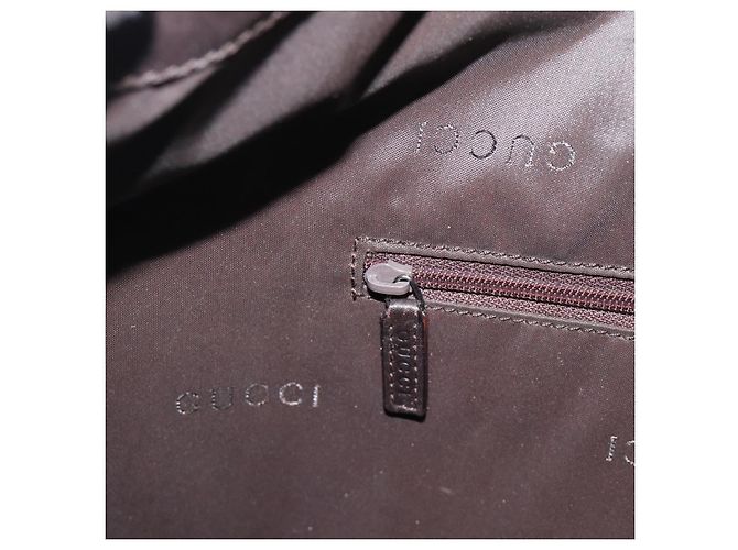 Borsa a Spalla GUCCI Bamboo in Pelle 2way Marrone Argento 0011577 Auth mr2670 - vista 20