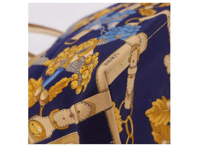 Borsa a tracolla LOEWE Canvas Blue Gold Auth bs35981A D'oro - vista 15