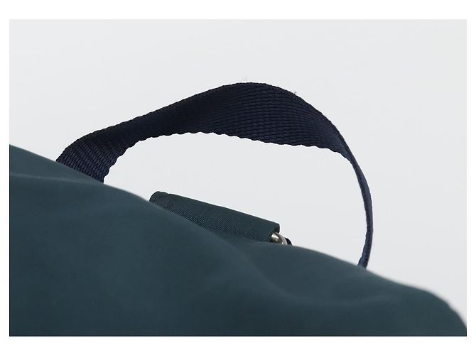 Rucksack PRADA Nylon Navy Silver Auth hk3905 Silber Marineblau - Ansicht 14