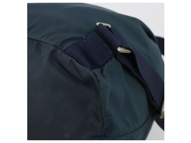 Rucksack PRADA Nylon Navy Silver Auth hk3905 Silber Marineblau - Ansicht 18
