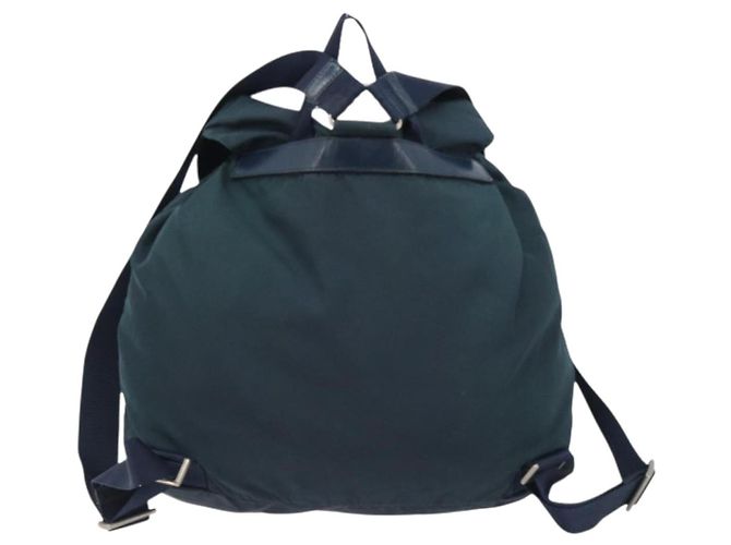 Rucksack PRADA Nylon Navy Silver Auth hk3905 Silber Marineblau - Ansicht 2