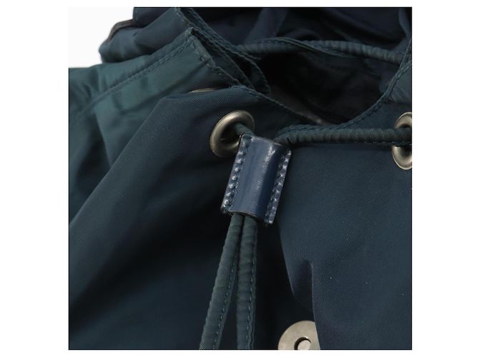Rucksack PRADA Nylon Navy Silver Auth hk3905 Silber Marineblau - Ansicht 22