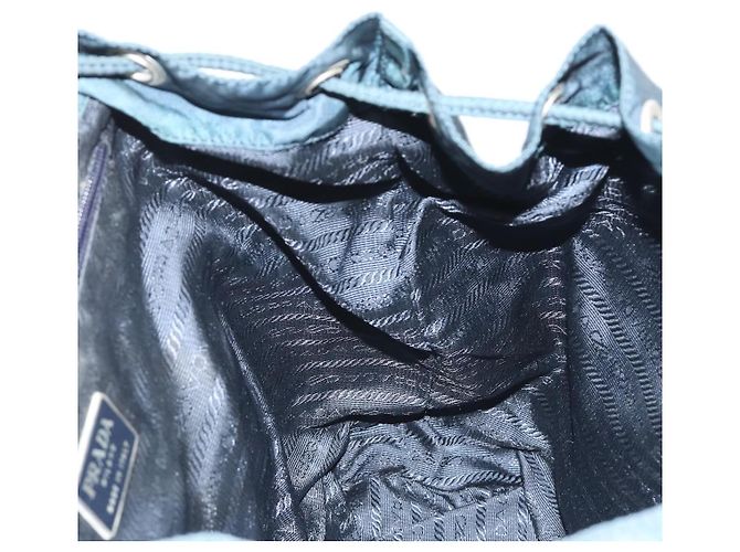 Rucksack PRADA Nylon Navy Silver Auth hk3905 Silber Marineblau - Ansicht 24