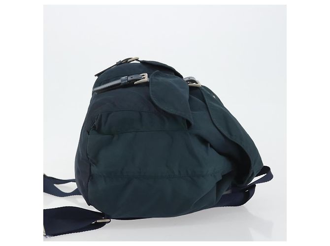 Rucksack PRADA Nylon Navy Silver Auth hk3905 Silber Marineblau - Ansicht 3