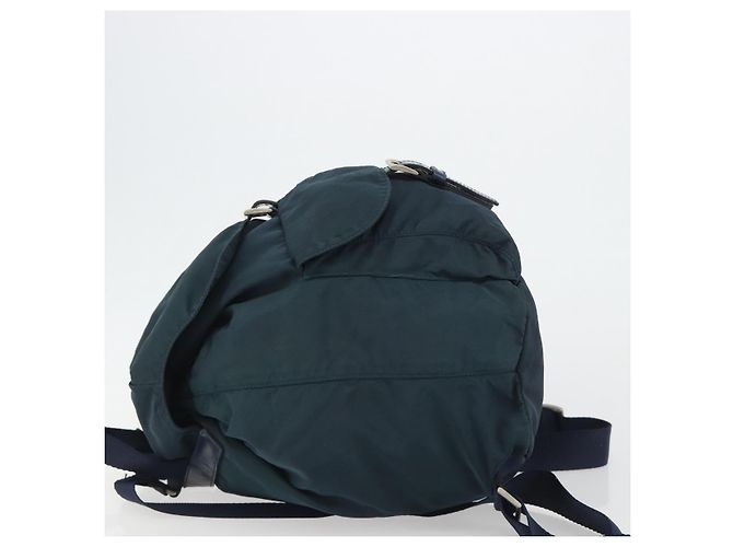 Rucksack PRADA Nylon Navy Silver Auth hk3905 Silber Marineblau - Ansicht 4