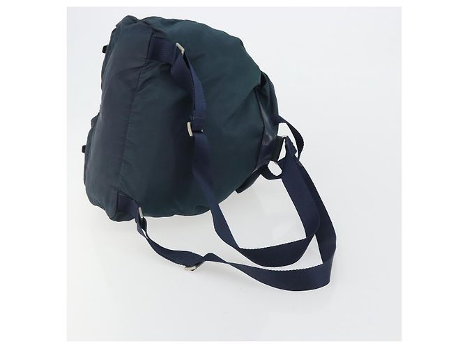 Rucksack PRADA Nylon Navy Silver Auth hk3905 Silber Marineblau - Ansicht 8