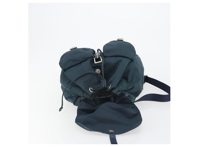 Rucksack PRADA Nylon Navy Silver Auth hk3905 Silber Marineblau - Ansicht 9